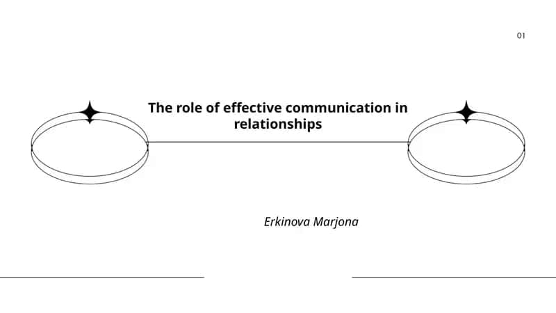 The role of effective communication in relationships 1
