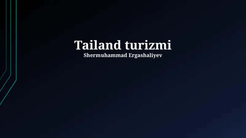 Tailand turizmi 1