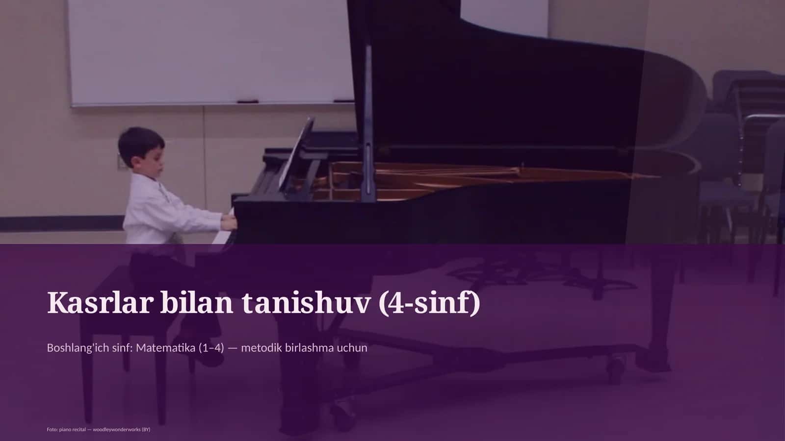 Kasrlar bilan tanishuv (4-sinf) 1