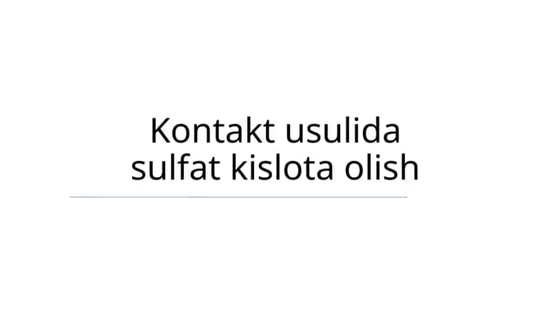 Nam Havzalik Kislota Jarayoni 1