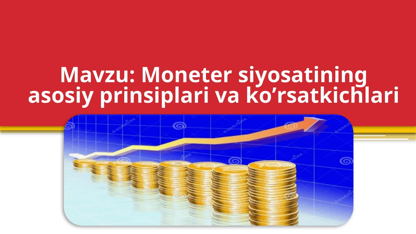 Moneter siyosatining asosiy prinsiplari va koʼrsatkichlari 1