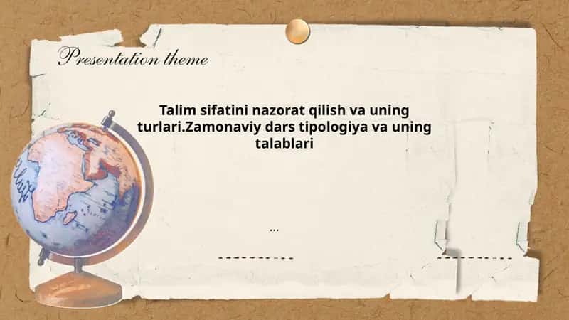 Ta'lim sifatini nazorat qilish 1