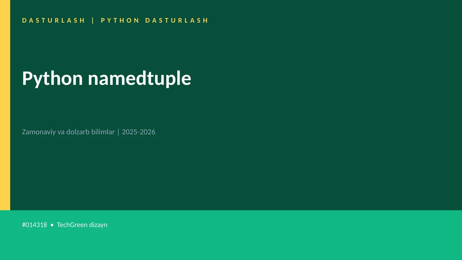 Python namedtuple 1