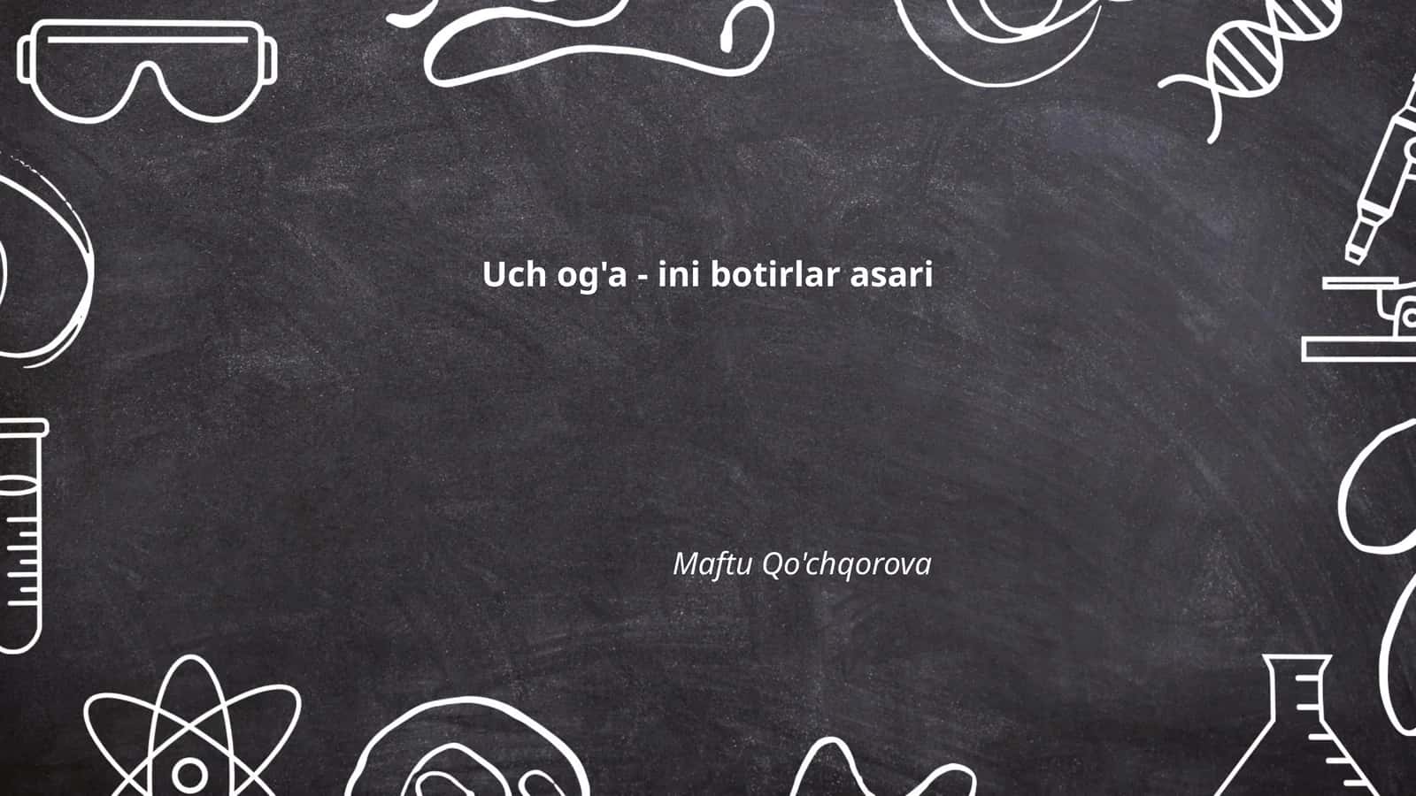 Uch og'a - ini botirlar asari 1