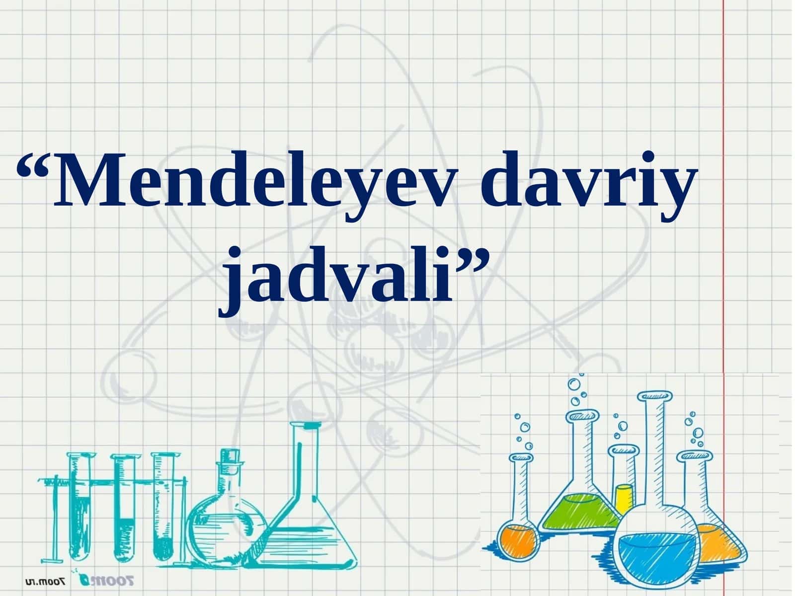 D.I.Mendeleyev davriy jadvali 1