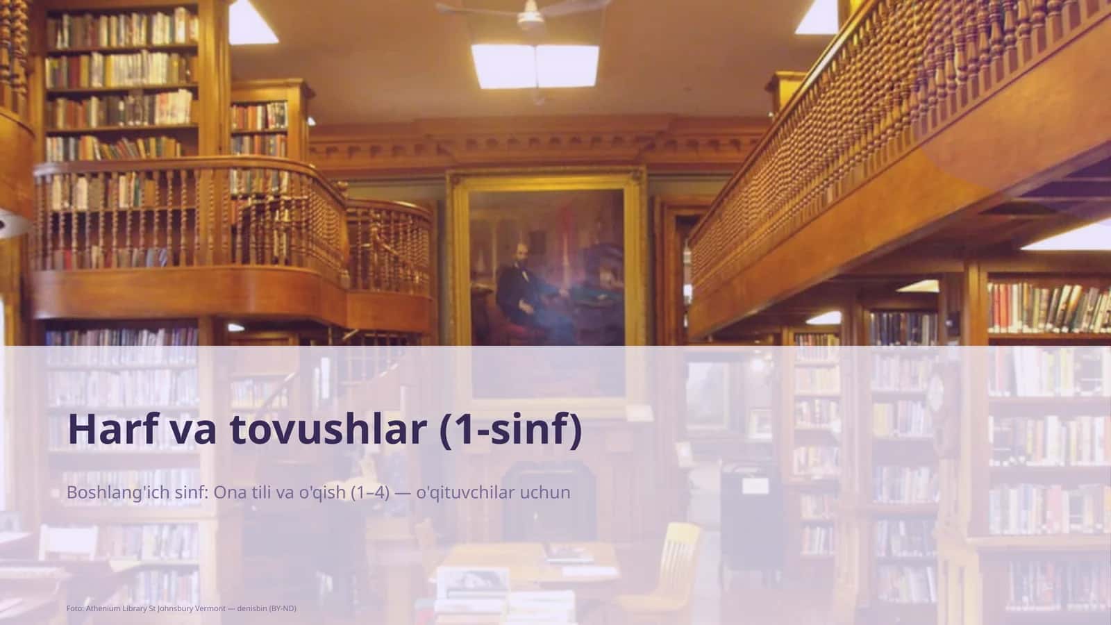 Harf va tovushlar (1-sinf) 1