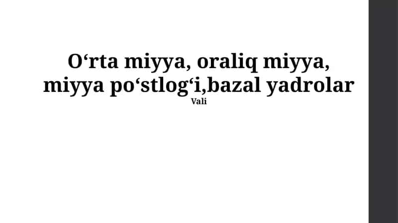 O'rta miya, diencephalon, qobiq va bazal gangliylar 1