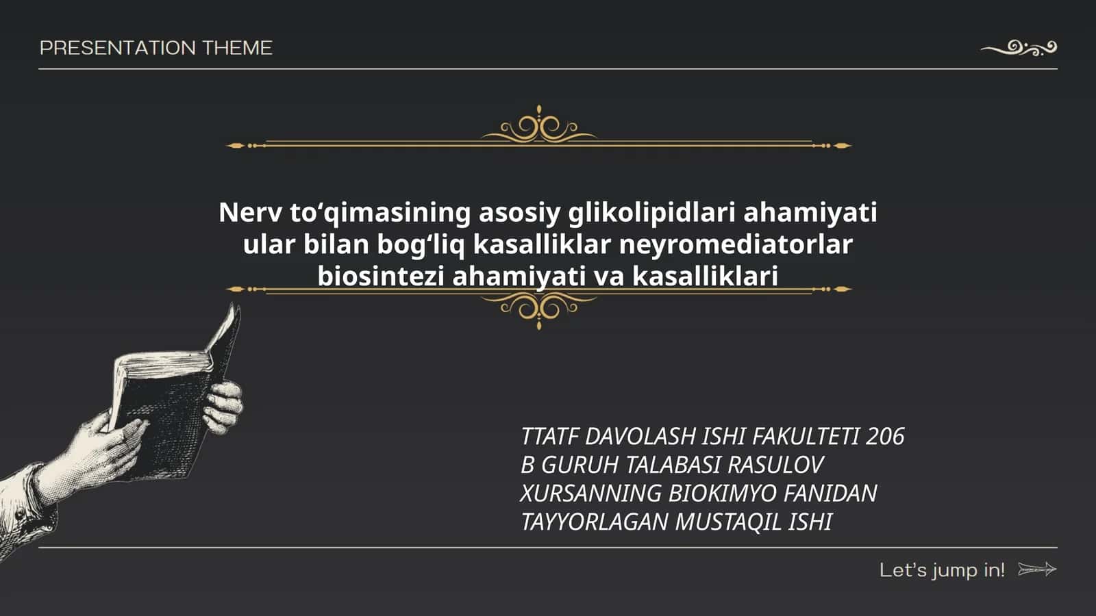 Nerv toʻqimasining asosiy glikolipidlari ahamiyati 1
