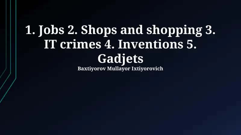 The Shopping Experience 1