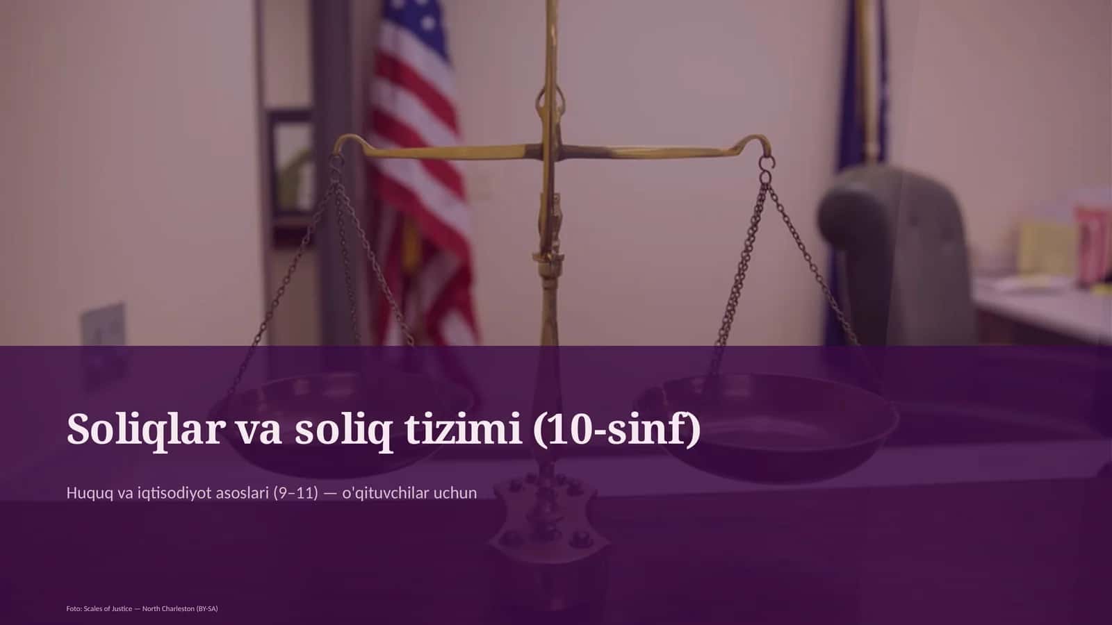 Soliqlar va soliq tizimi (10-sinf) 1