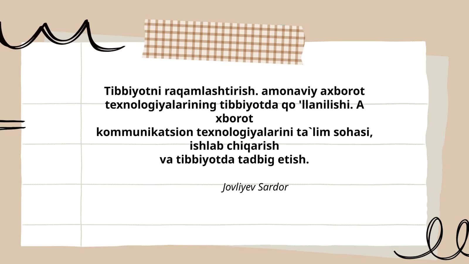 Tibbiyotni raqamlashtirish 1