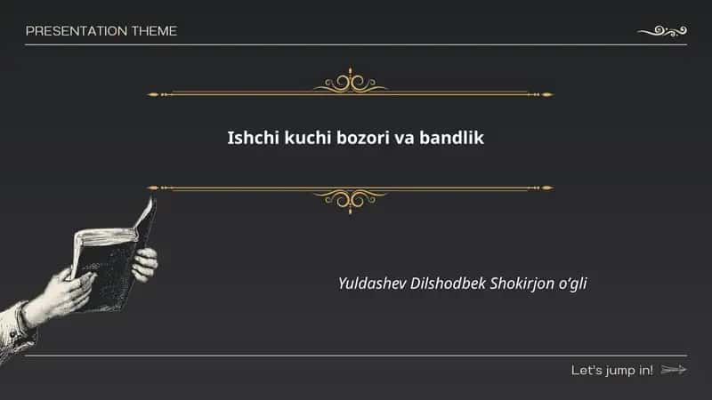 Ishchi kuchi bozori va bandlik 1