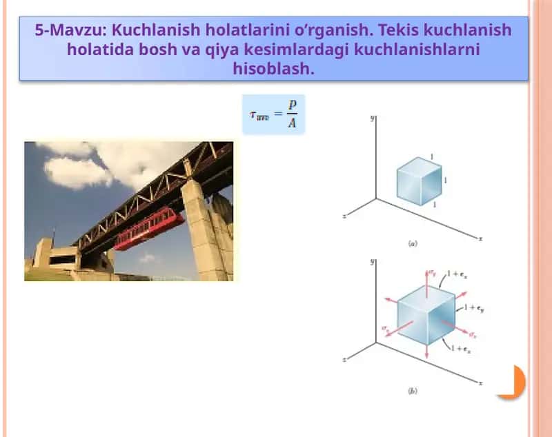 Kuchlanish holatlari 1