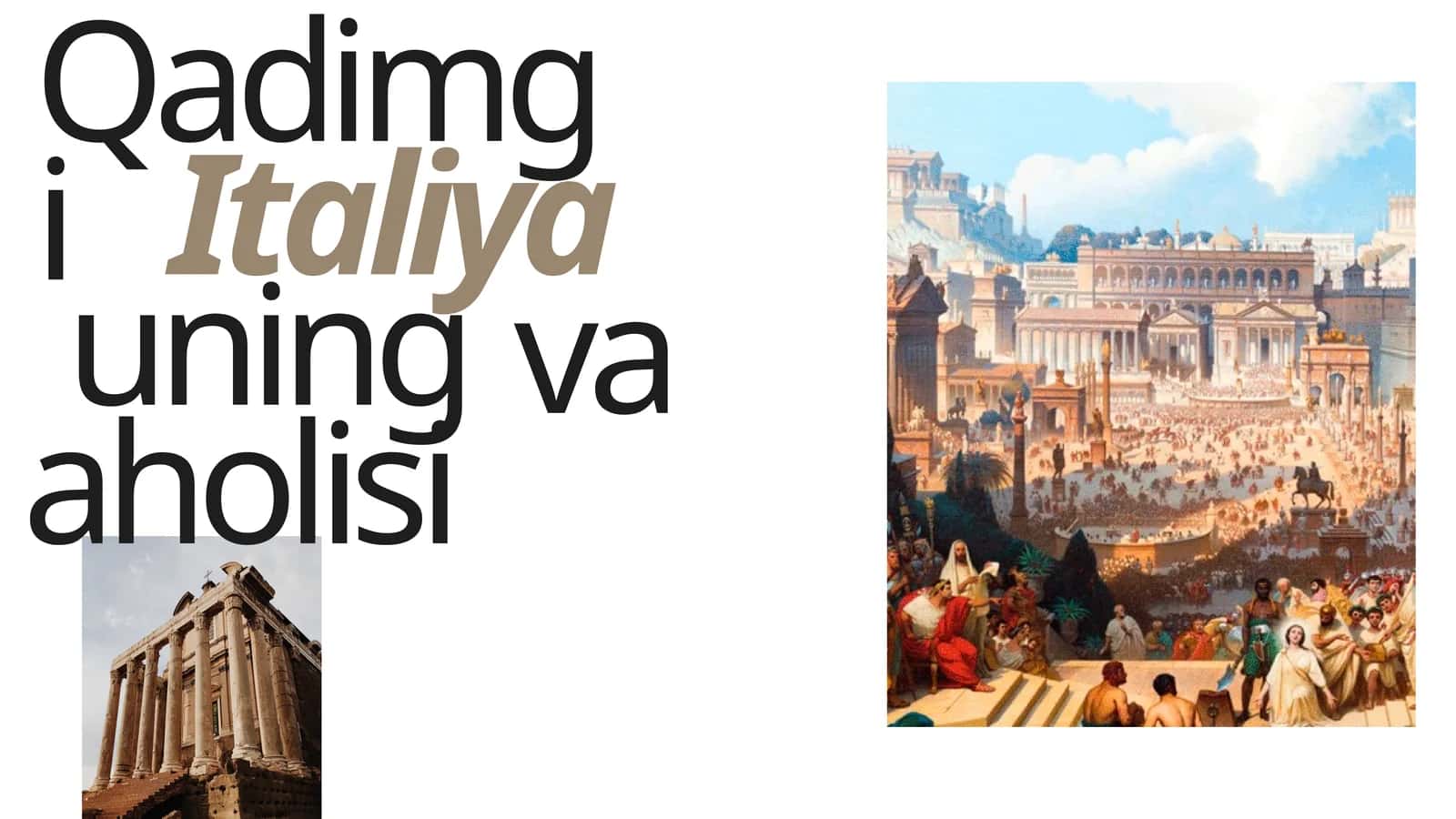 6-sinf. Qadimgi Italiya va uning aholisi 1