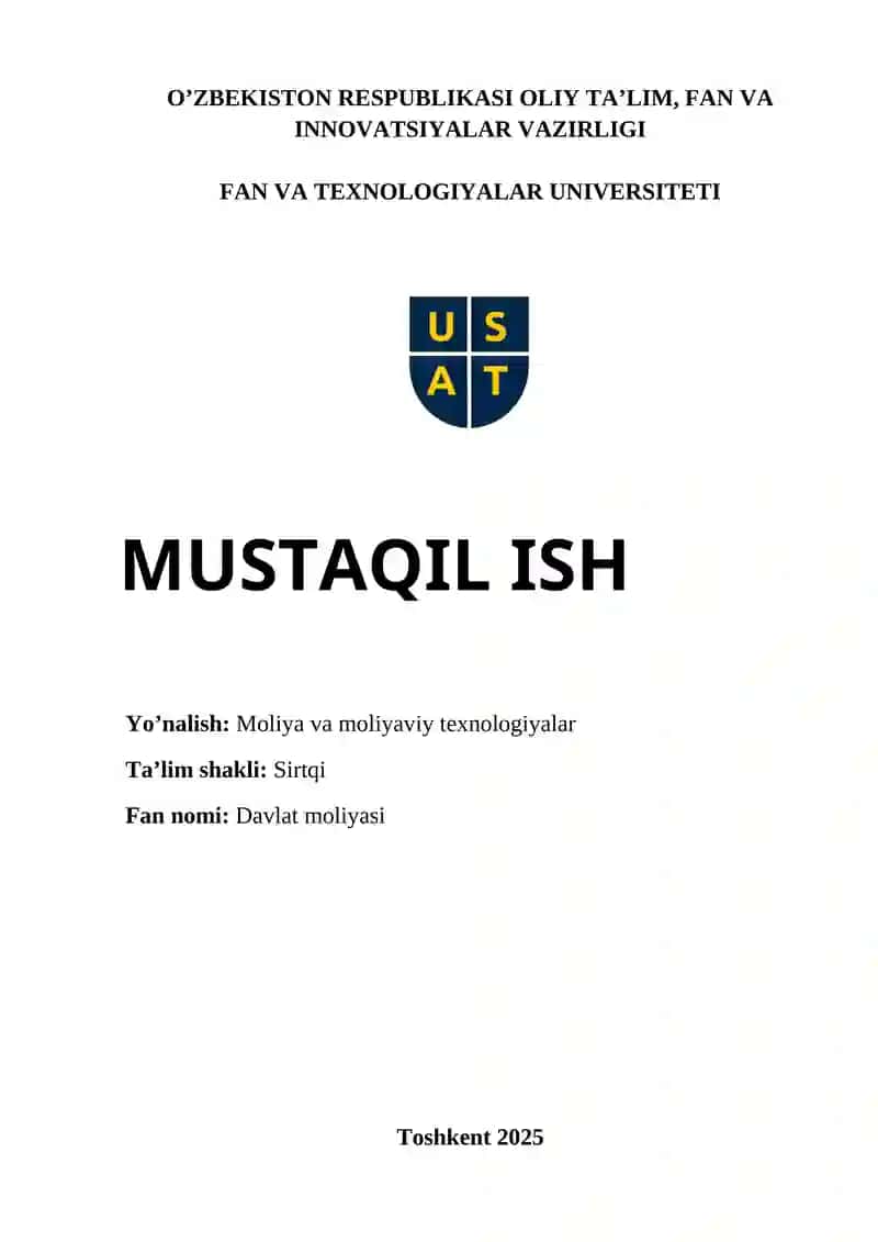 Davlat moliyasi