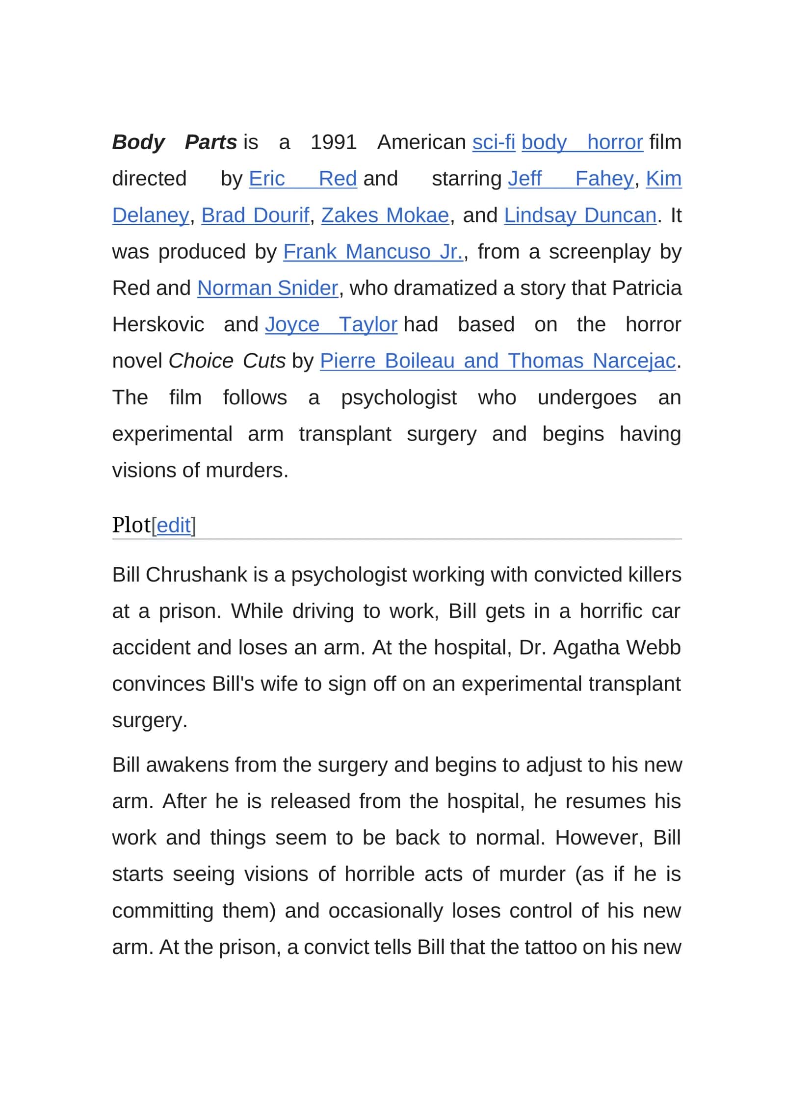 Body Parts 1