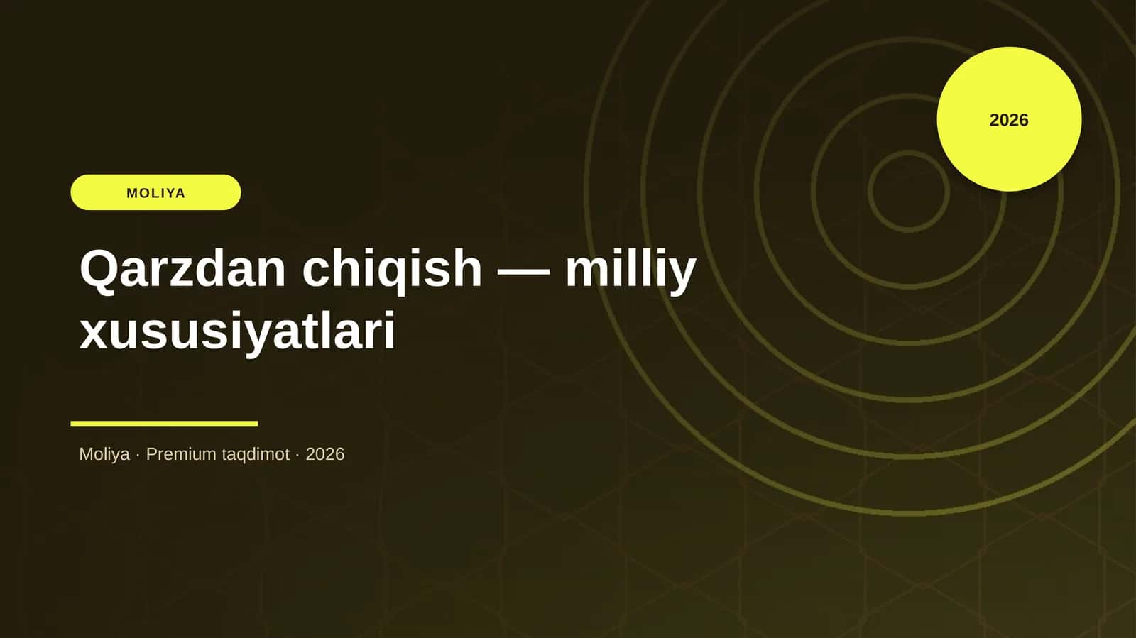 Qarzdan chiqish — milliy xususiyatlari 1