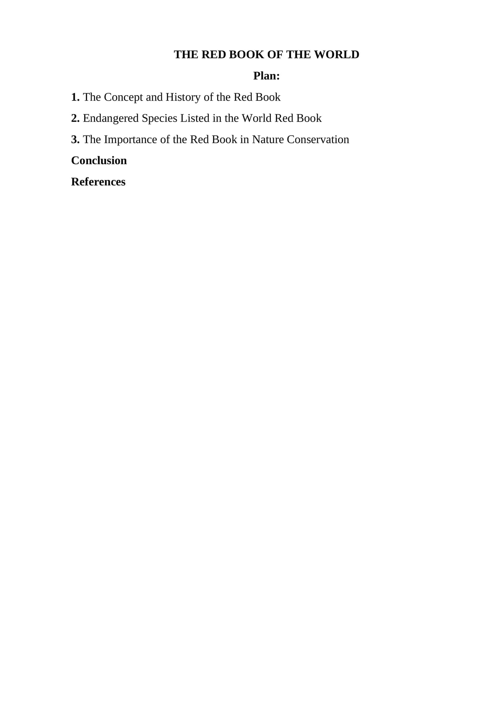The Red Book of the World 1