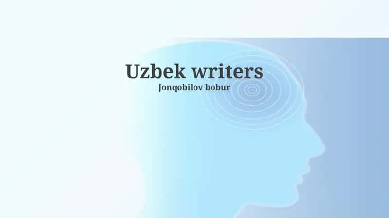 Uzbek writers