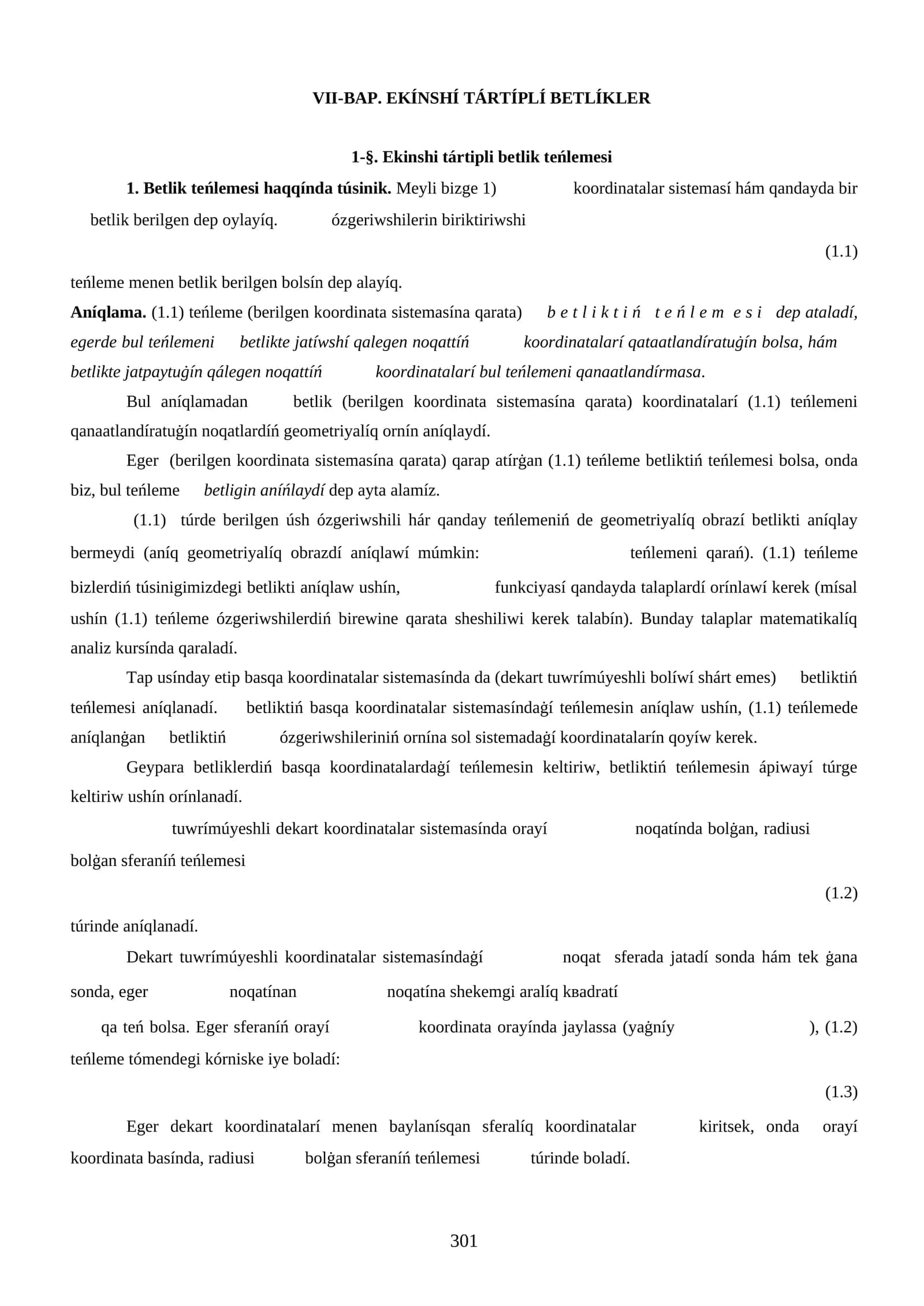Ekinshi tārīplī betliklār 1