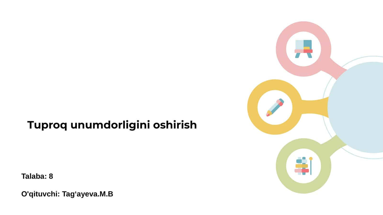 Tuproq unumdorligini oshirish 1