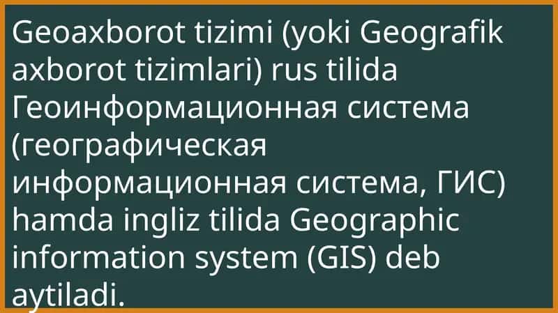 Geoaxborot tizimi 1