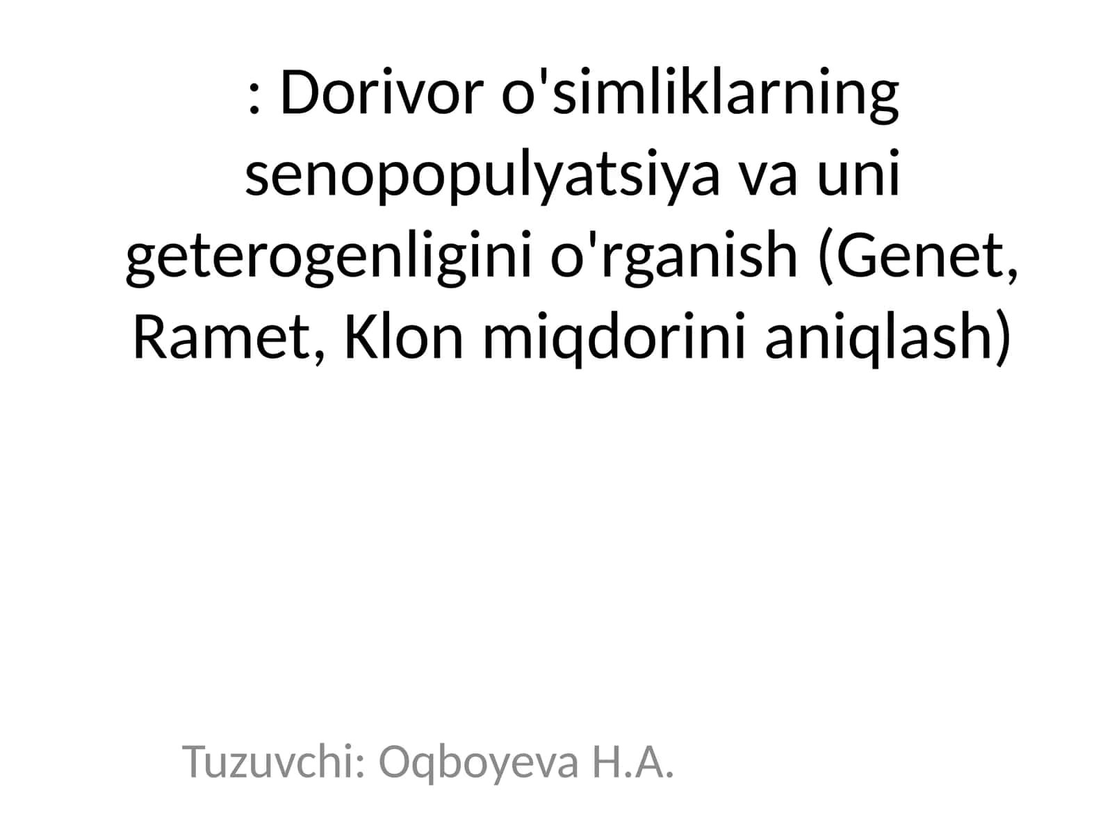 Senopopulyatsiya va uni geterogenligi 1