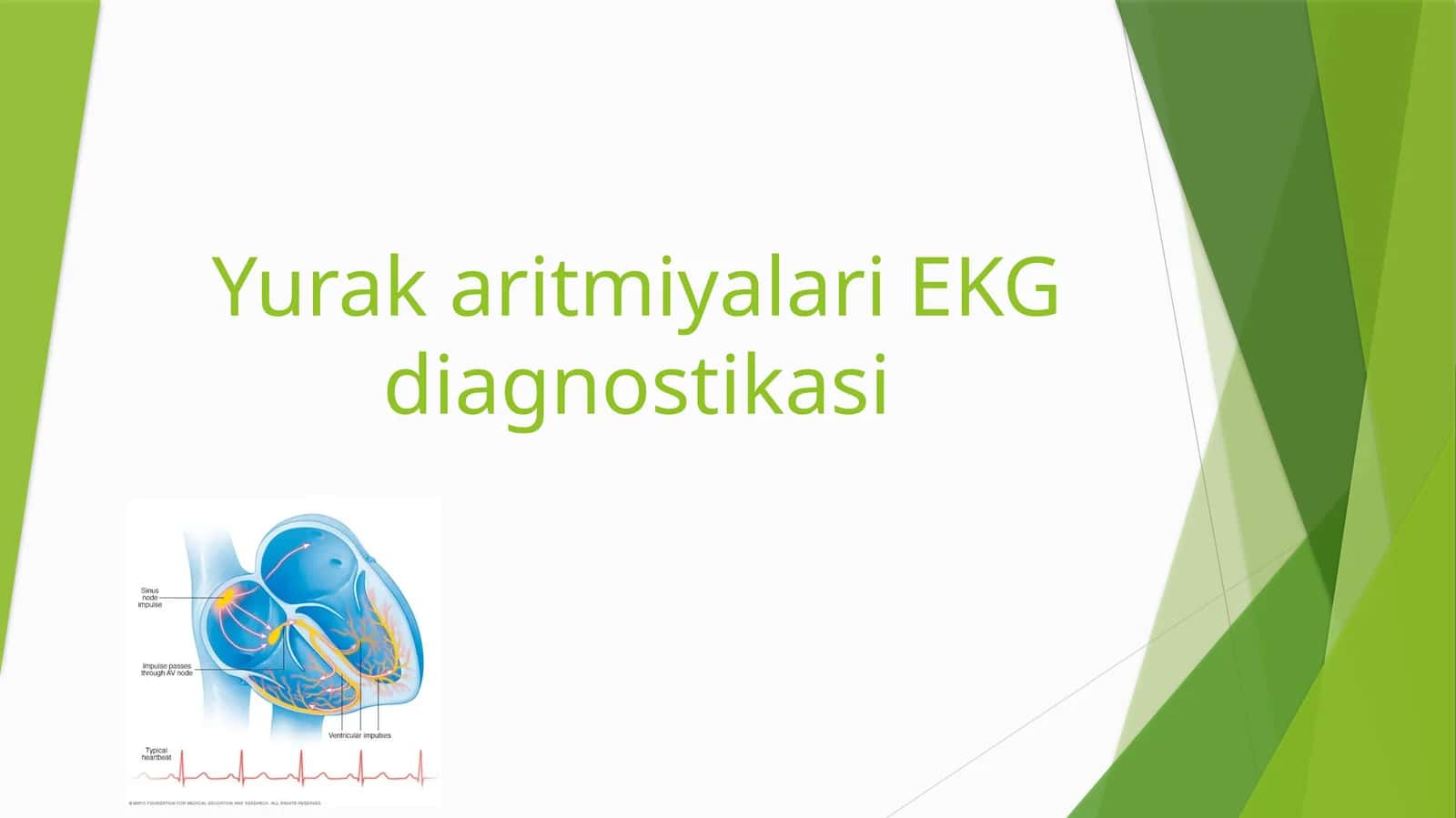 Yurak aritmiyalari EKG diagnostikasi 1