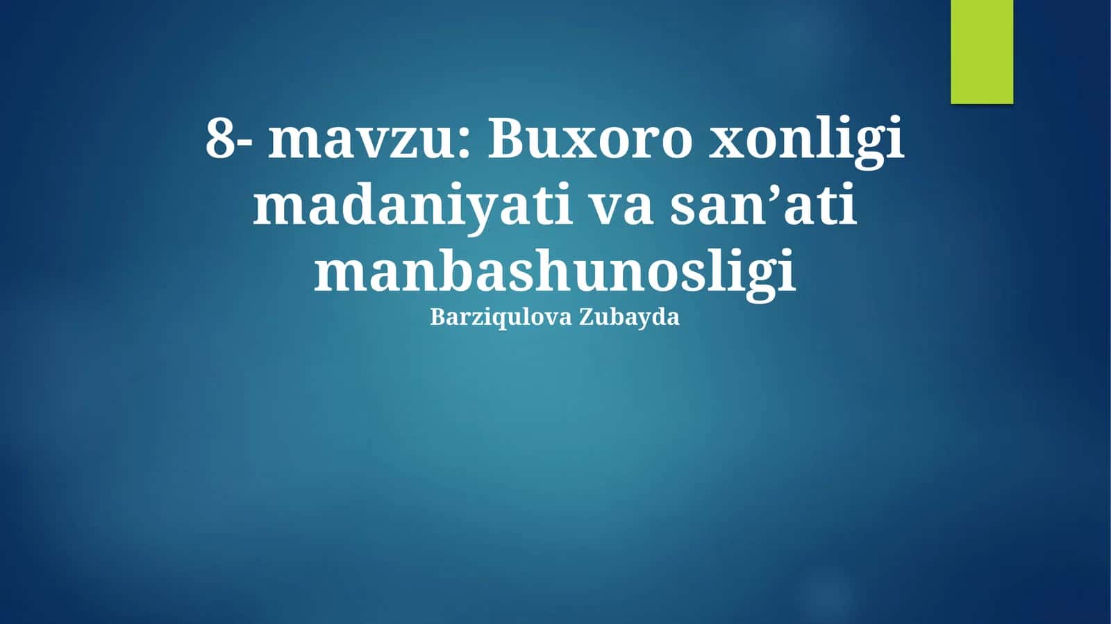 Buxoro xonligi madaniyati va sanʼati manbashunosligi 1