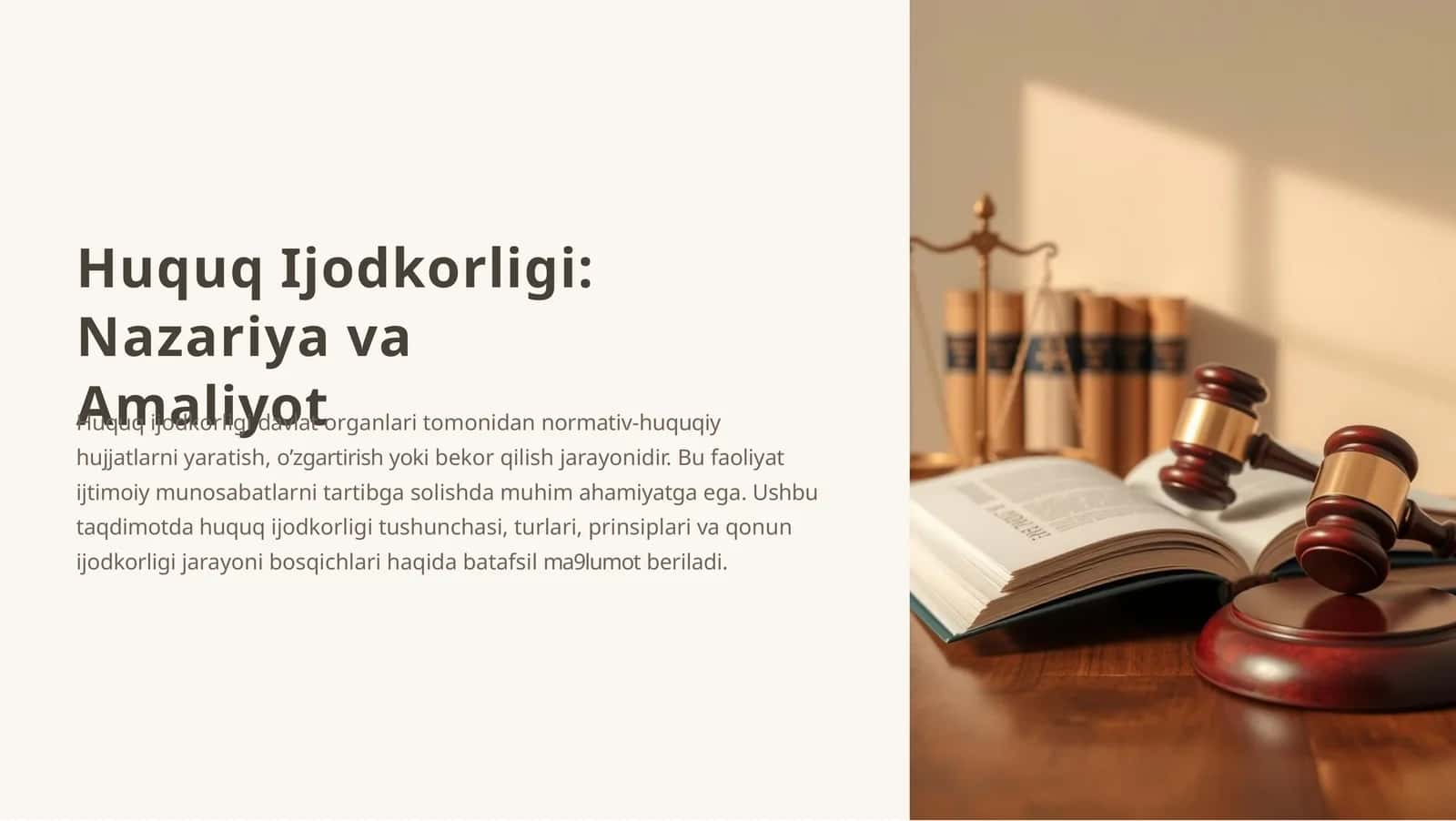 Huquq Ijodkorligi 1