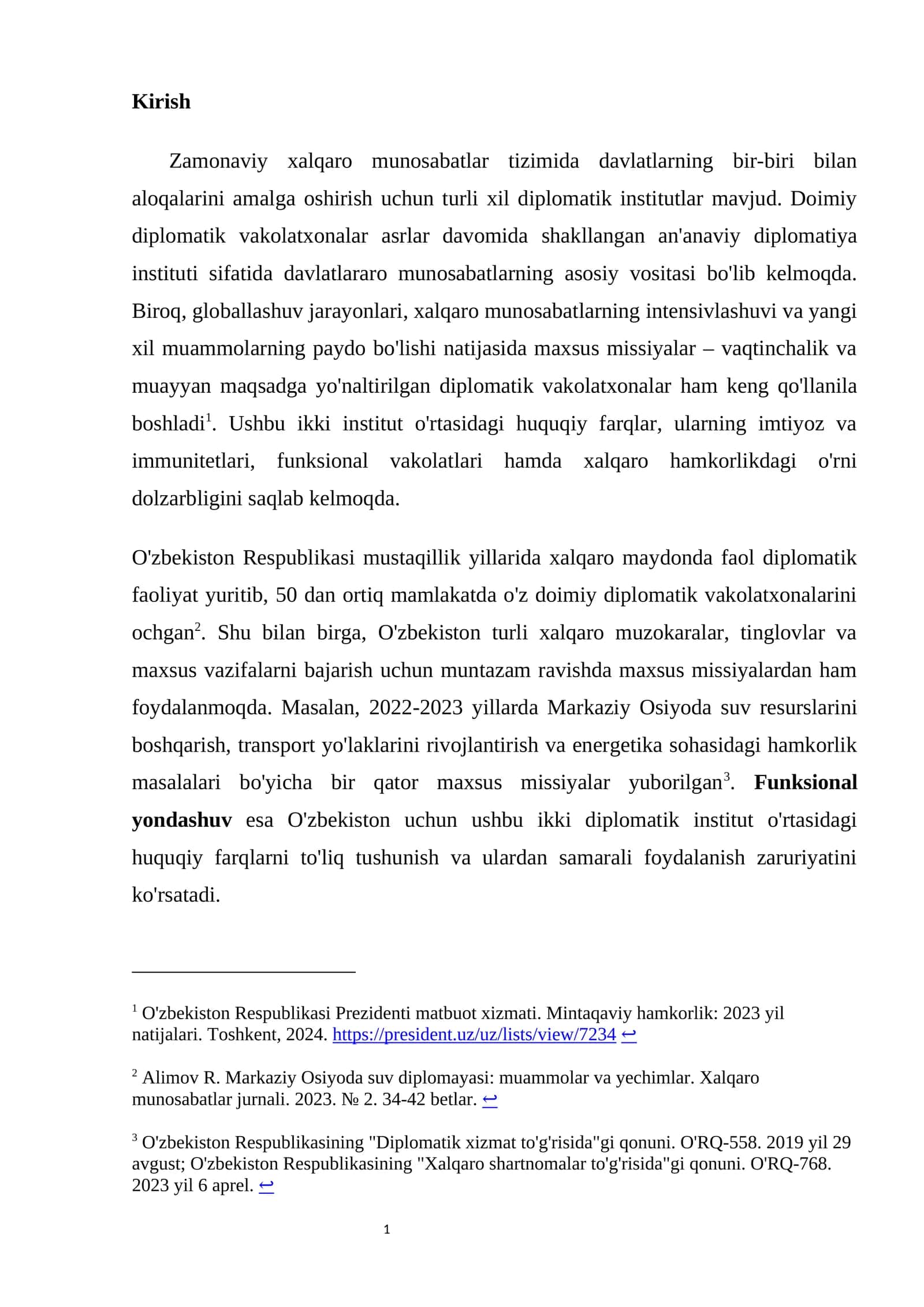 Xalqaro munosabatlar tizimi 1