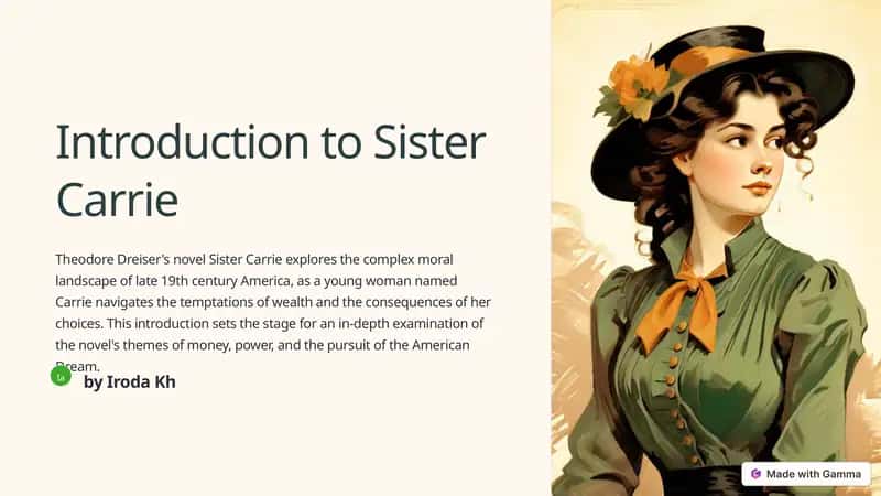 Introduction to Sister Carrie 1
