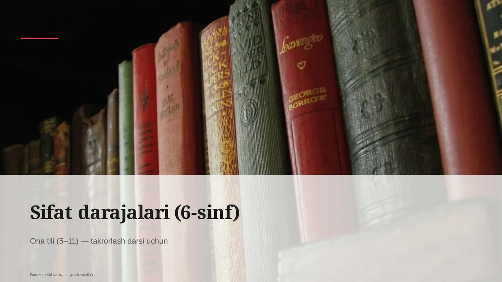 Sifat darajalari (6-sinf) 1