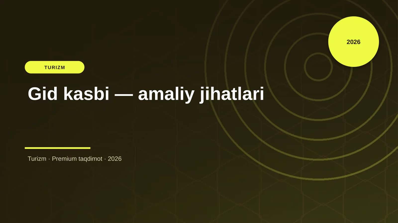 Gid kasbi — amaliy jihatlari 1