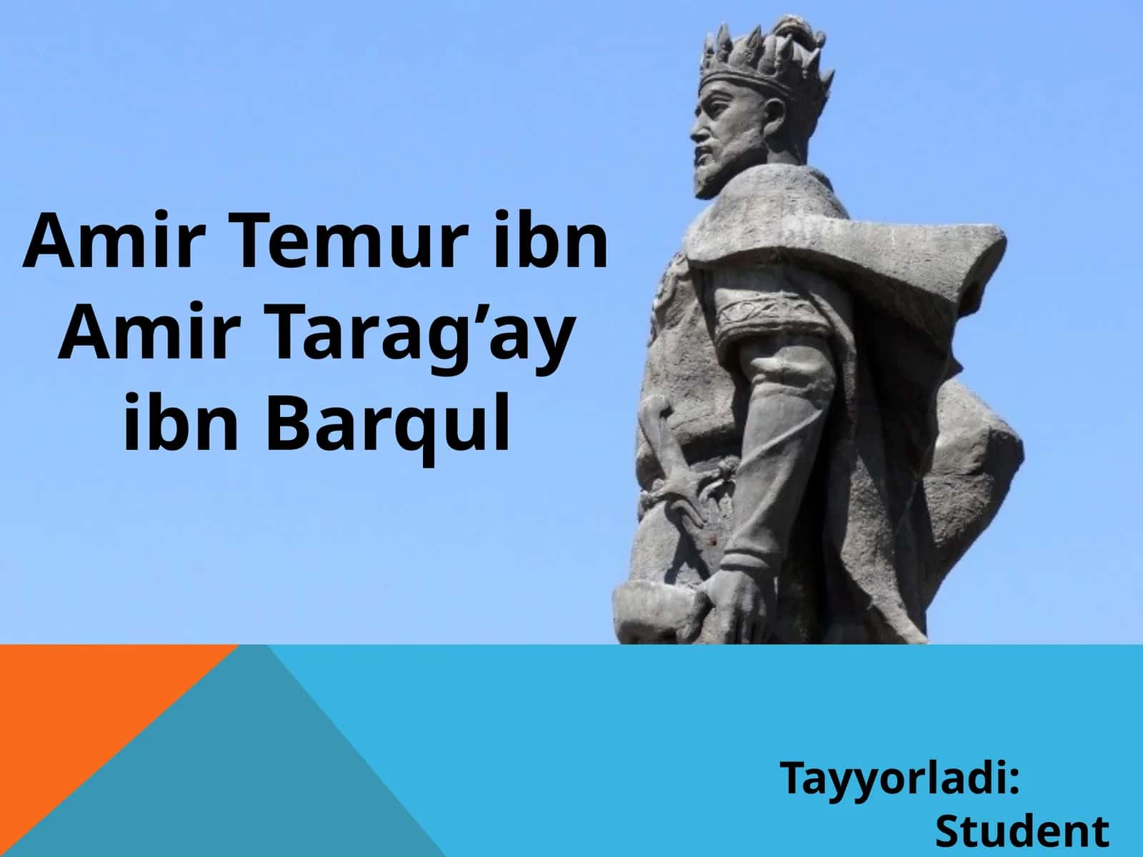 Amir temur hayoti va ijodi 1