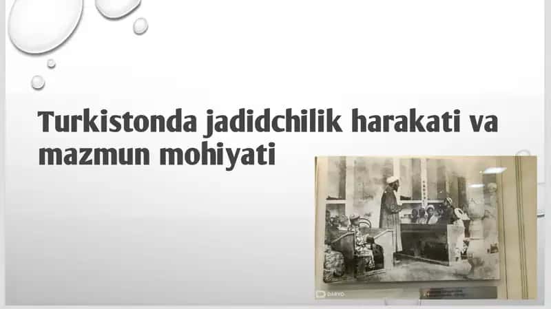 Turkistonda jadidchilik harakati 1