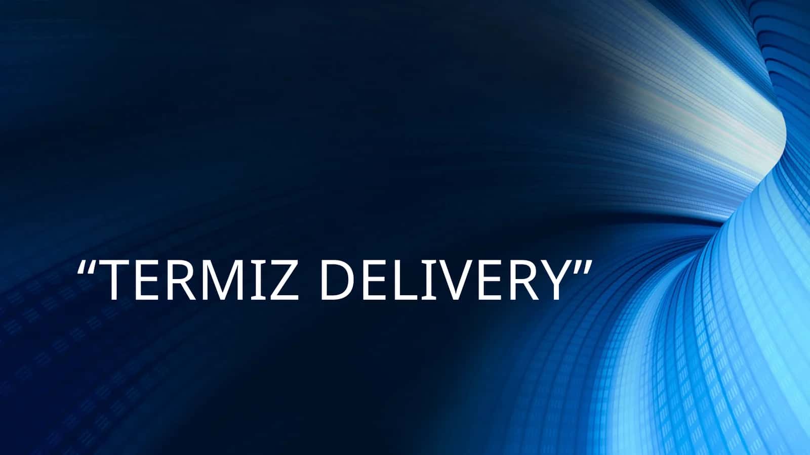 “Termiz Delivery” 1