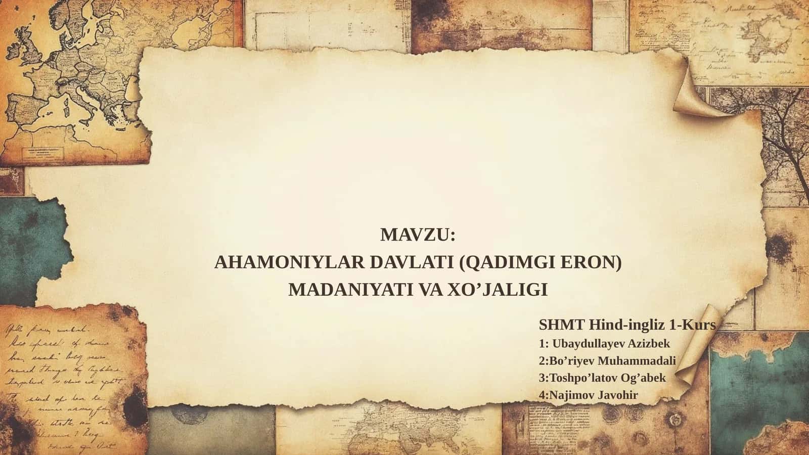 Qadimgi Eron tarixi va madaniyati 1