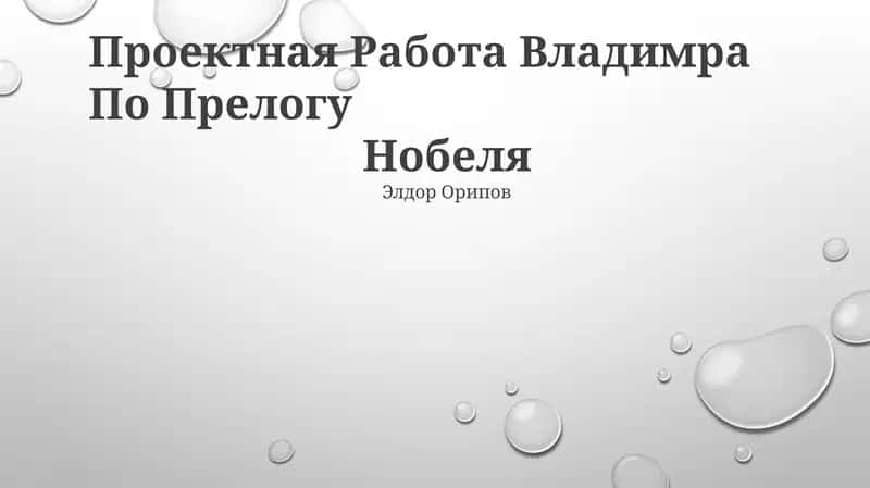 Проектная Работа Владимра По Прелогу 1