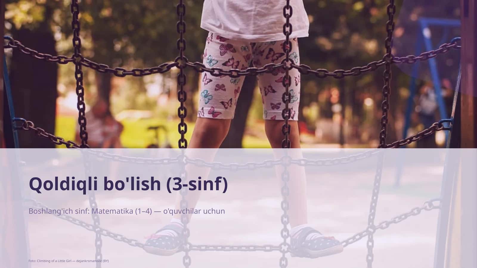 Qoldiqli bo'lish (3-sinf) 1