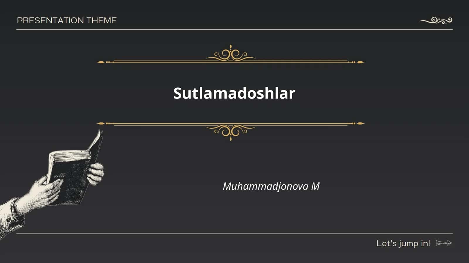 Sutlamadoshlar 1