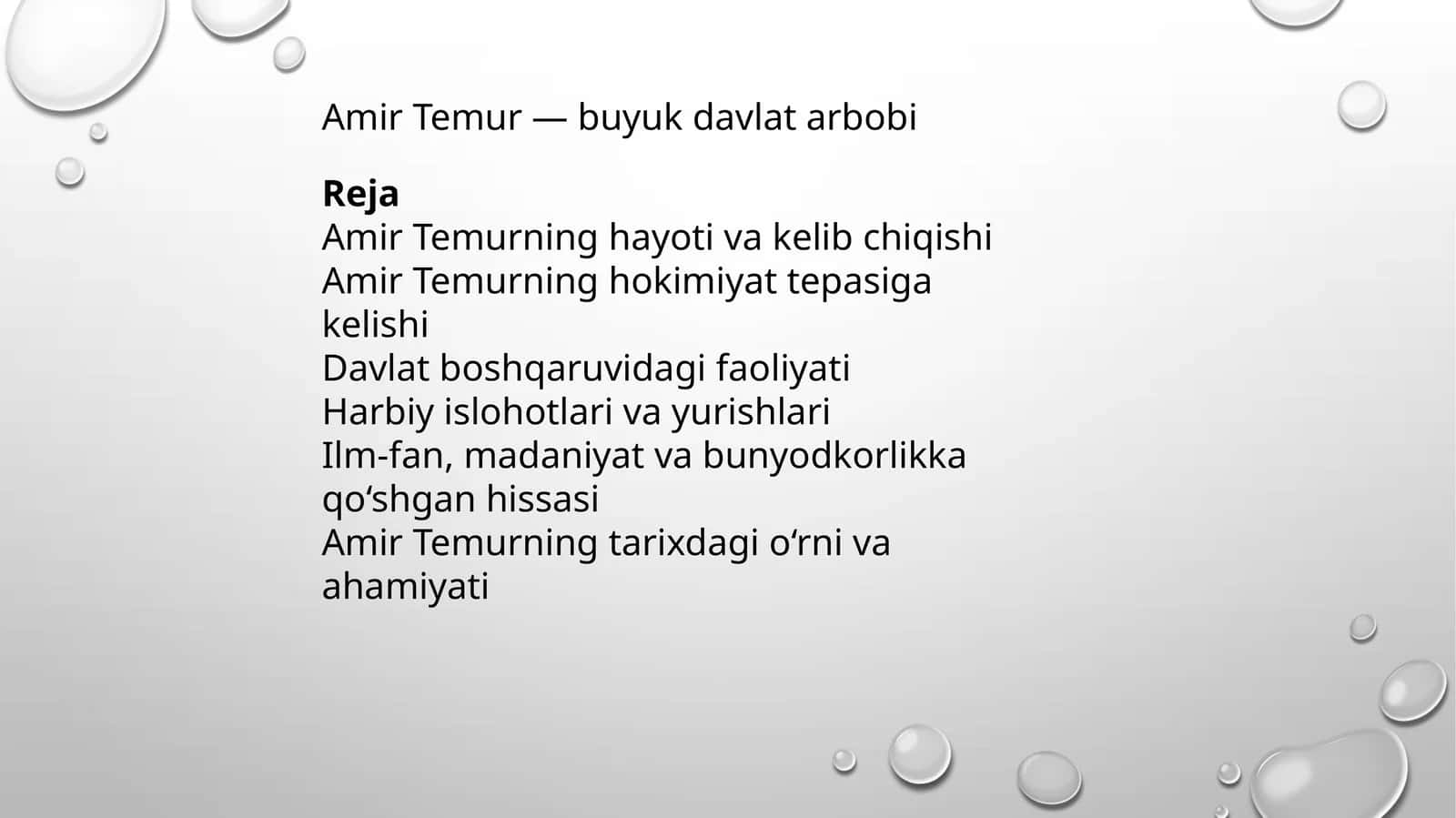 Amir Temurning hayoti va kelib chiqishi 1