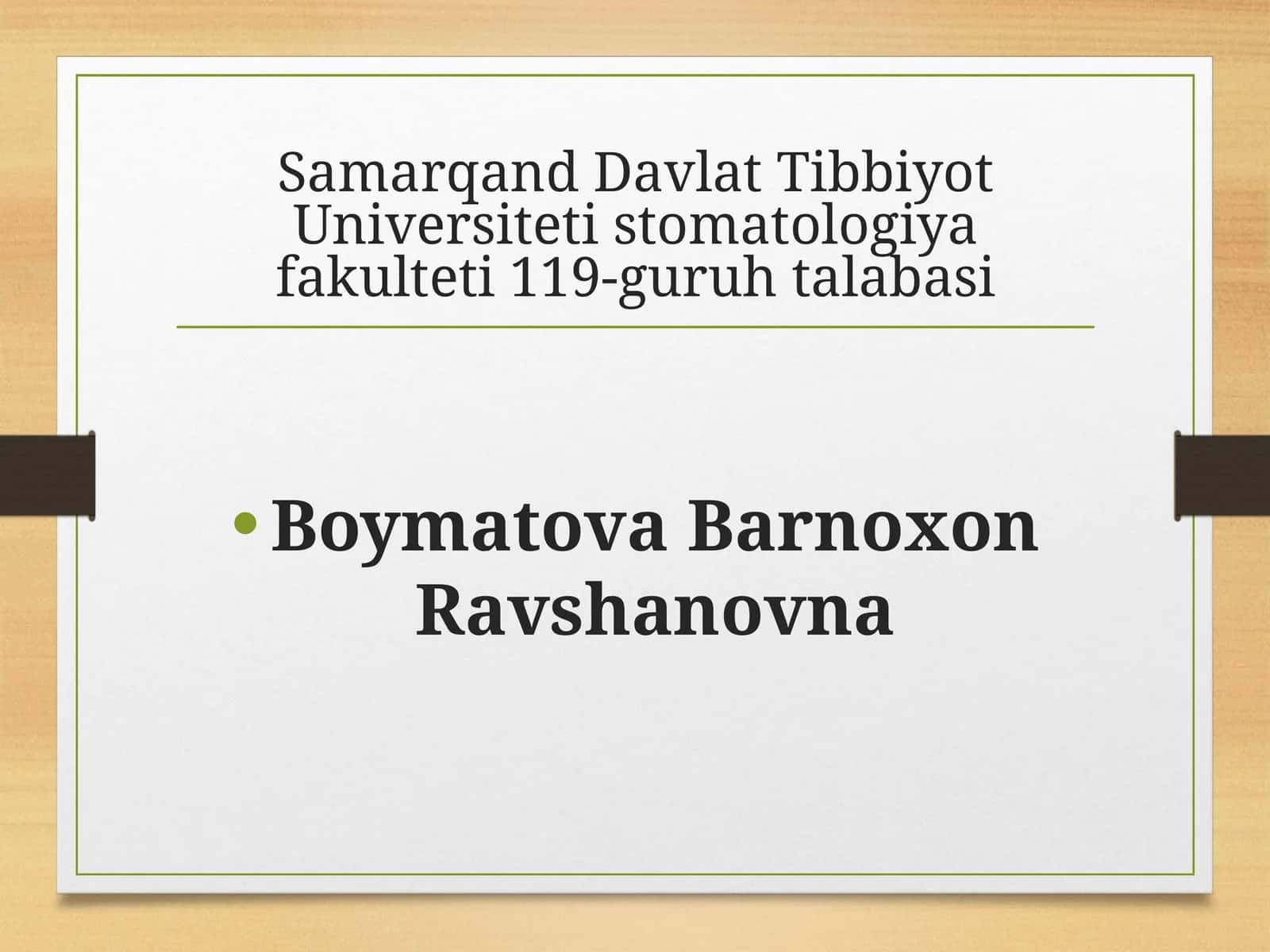 Stomatologik deontologiya 1