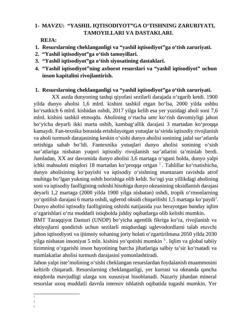 YASHIL IQTISODIYOT 1