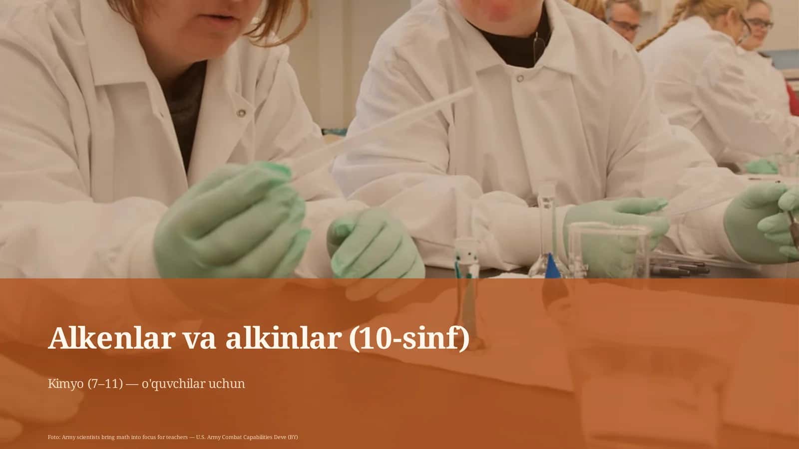 Alkenlar va alkinlar (10-sinf) 1