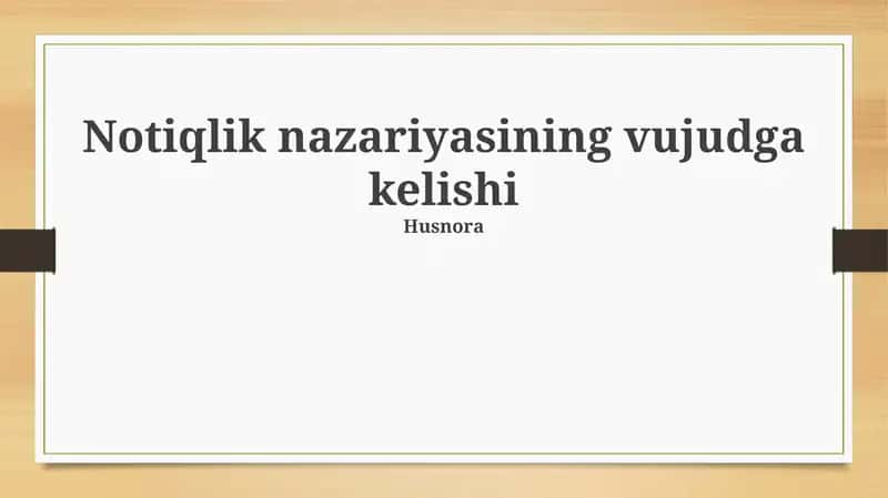 Nutq aktlari nazariyasi 1
