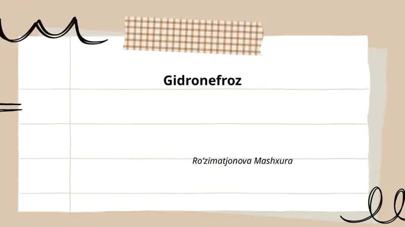 Gidronefroz 1