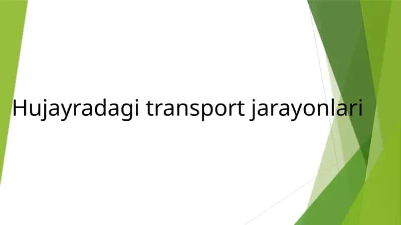 Hujayra biologiyasi 1