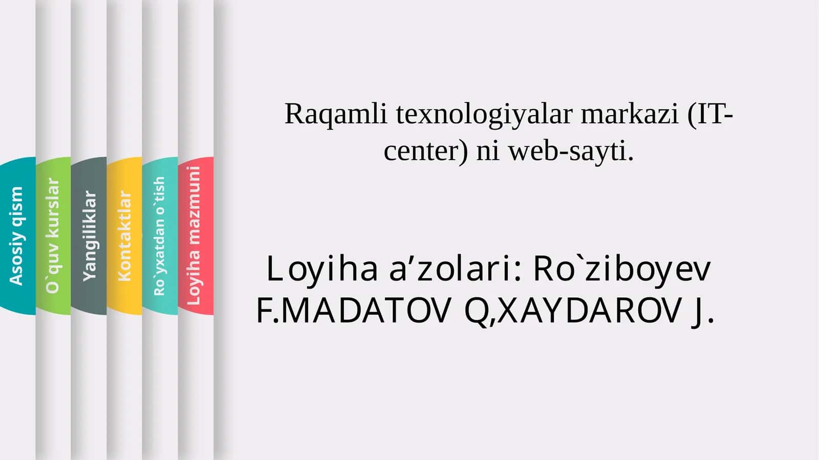 Raqamlar texnologiyalari markazi (IT-center) 1