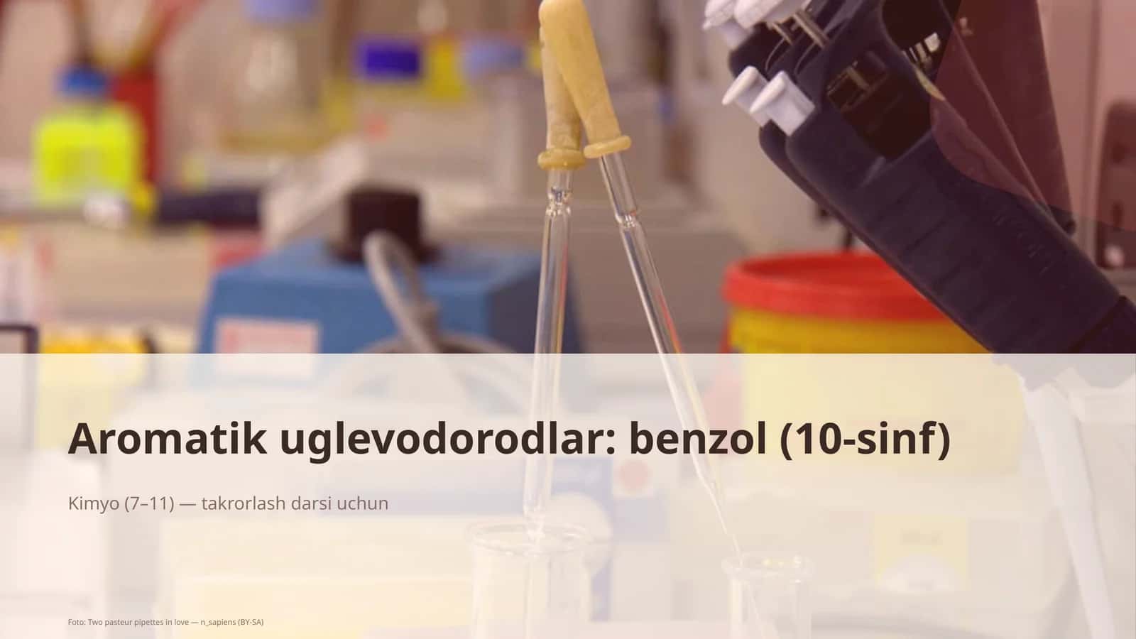 Aromatik uglevodorodlar: benzol (10-sinf) 1
